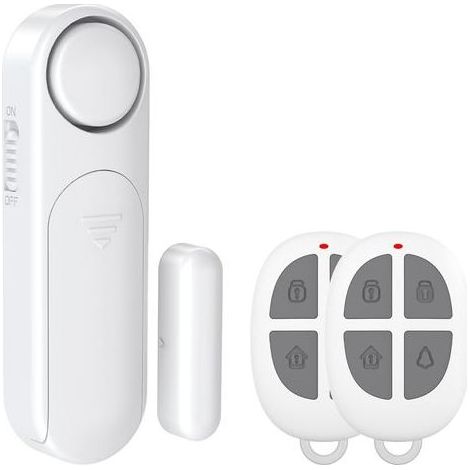 Drahtlose Alarmanlage für Zuhause, Tür- und Fensteralarm, 2 Modi, drahtloser Magnetsensor für Heimüberwachungssysteme, Kindersicherung mit zwei Fernbedienungen (1/5)