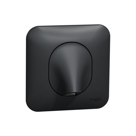 Schneider - Ovalis - Sortie de cu00e2ble - Fixation VIS/GRIFFES - Anthracite - Ru00e9f : S466662 (1/5)