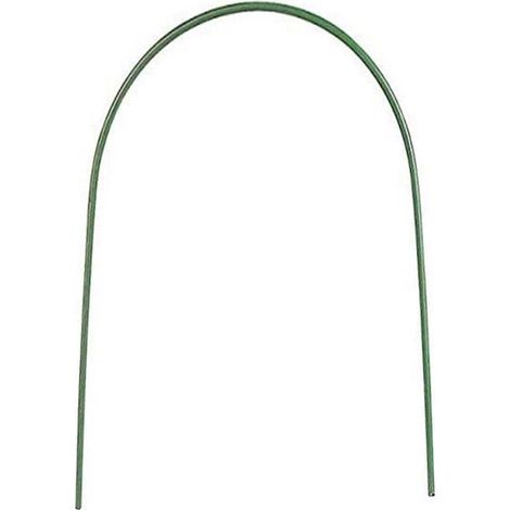 Arceaux en acier galvanisé plastifié 180cm – Accessoire pour serre – Coudes performés pour tunnel de culture – Vendu à l'unité – (1/4)