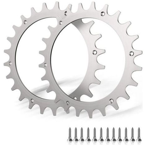 2 x Crampons en Acier Inoxydable de qualité supérieure pour modèle Worx S/M,2X Pointes à vis en Acier Inoxydable Améliorateur de Traction,Taille de Roue de tondeuses à Gazon robotiques 205 mmdyk-alove (1/4)