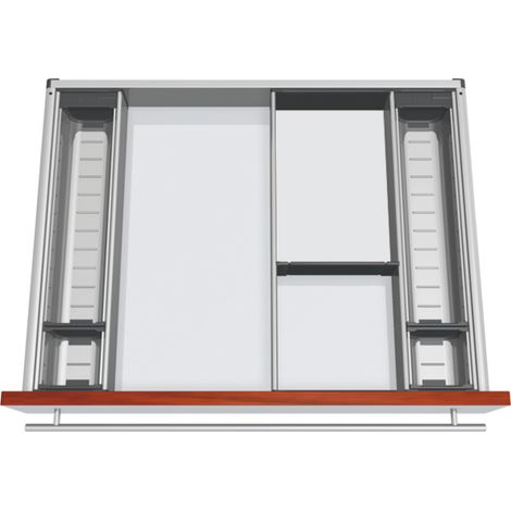 Blum Orga-Line Besteckeinsatz Facheinteilungs-Set KB 601-699mm, NL 450mm, grau