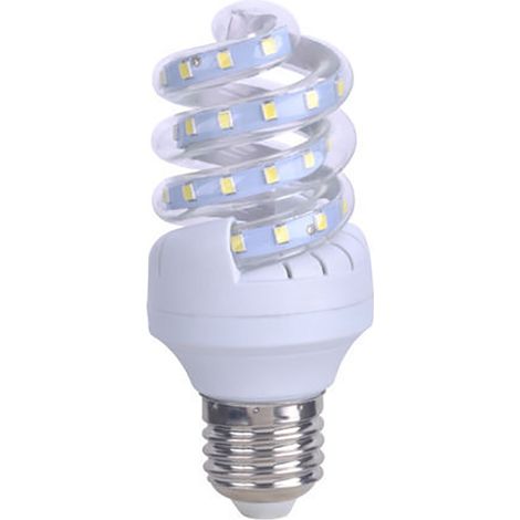 LAMPADINA LAMPADA A LED SMD 2835 3W WATT E27 SPIRALE BASSO CONSUMO LUCE FREDDA