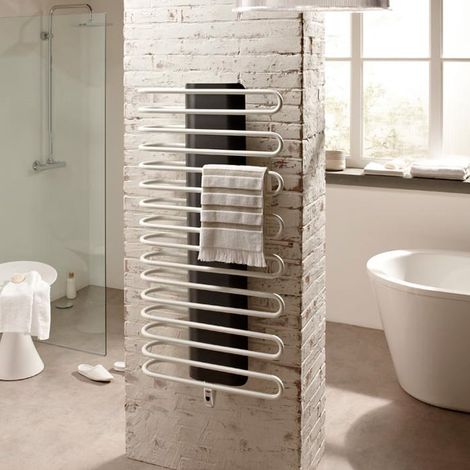 Sèche-serviette mixte SANAGA Blanc Réversible 1000W - 1690 x 600 mm - Finimetal (1/2)
