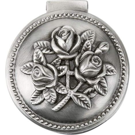 Jewelry Box, Jewelry Organizer Box with Vintage Flower Design in Zinc Alloy for Ring Storage (1/5)