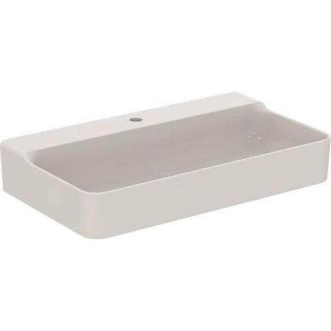 IS Waschtisch Conca, 1 Hl., o.Ül., 800x450x145mm, geschliffen, Weiß m.IP (1/5)