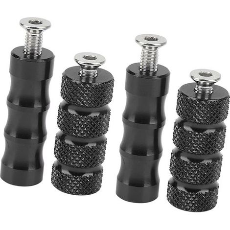 Golden Crown，Reposapiés para palanca de freno de motocicleta，Negro，Apto para tornillos de montaje M6，Mejora tu experiencia de conducción (1/5)