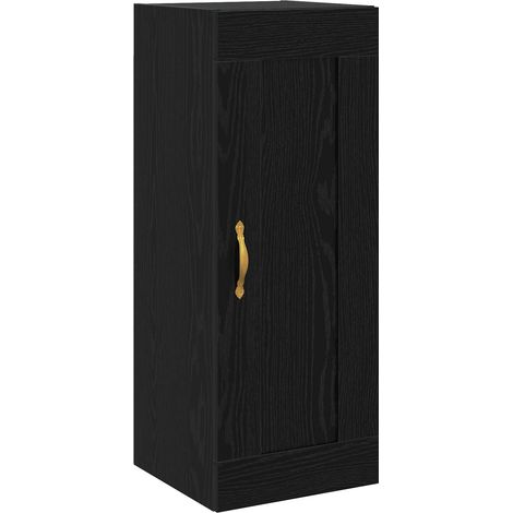 Meuble mural Chêne noir 34,5 x 34 x 90 cm Bois d'ingénierie vidaXL (1/5)