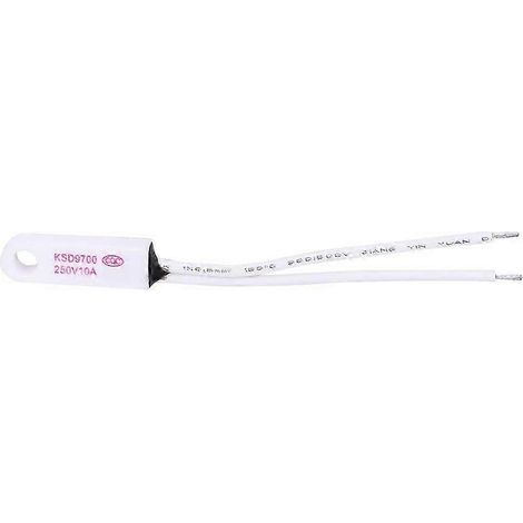 Interrupteur de contrôle de température normalement fermé KSD9700, sonde céramique, 40-150 °C, 250 V, 10 A, 130 A, qualité supérieure WHBYV (1/4)