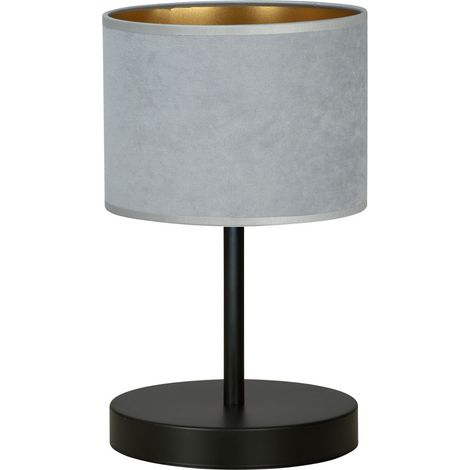 Lampe de chevet Emibig Hilde métal noire/grise E27 (1/5)