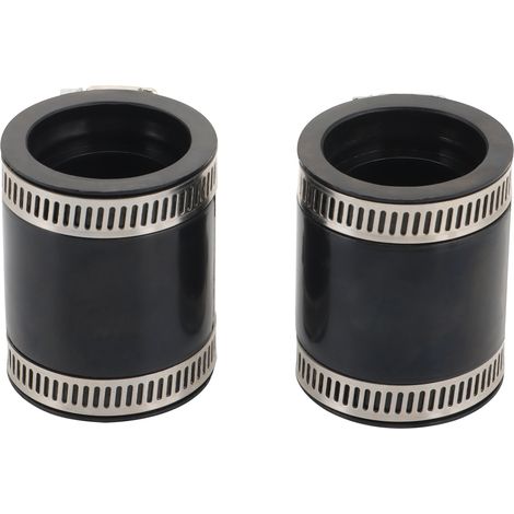 【Lot de 2】Réceptacles d'admission compatibles avec Kawasaki ZZR250 EX250 GPX250R-II 250cc - Tuyau d'interface de carburateur, joint d'admission (1/5)