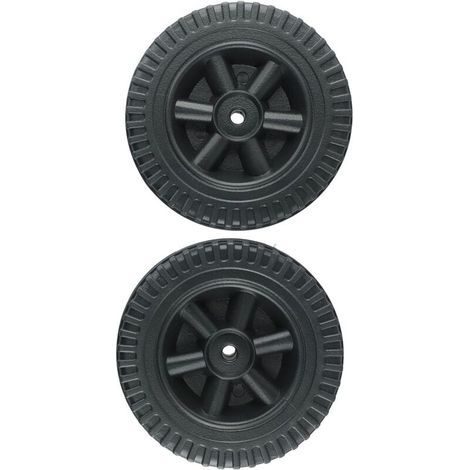 Set mit 2 Ersatzrädern (150 mm) für Gasgrills – Robustes Kunststoffmaterial – Lochdurchmesser 8–10 mm – Einfache Montage (1/5)