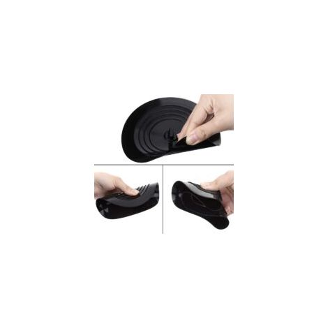 15 cm dicker und verbreiterter schwarzer Silikon-Geruchsverschluss für Spülbecken und Bodenabläufe, geeignet für Küche, Bad und Waschküche - Crezuo