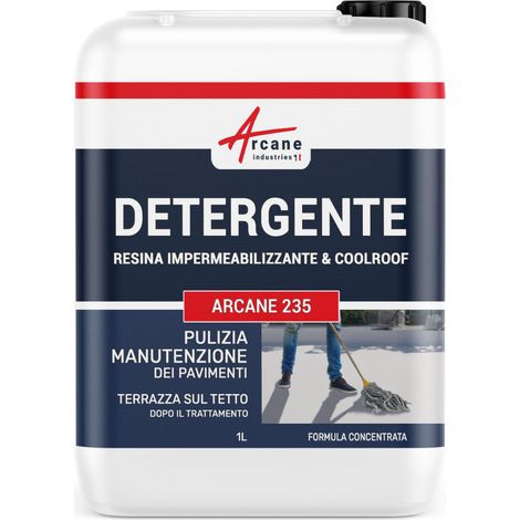 Detergente per guaina liquida impermeabilizzante, Cool Roof & Moquette di pietra : ARCANE 235 - 1 L  - ARCANE INDUSTRIES (1/4)
