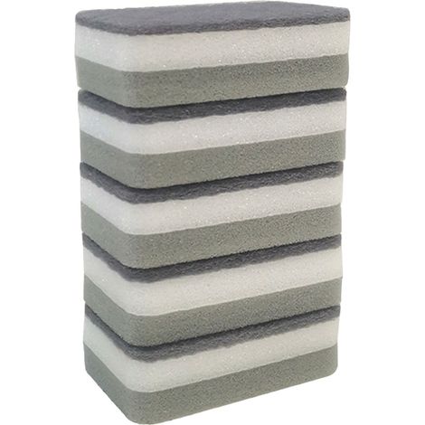 Distributeur de savon avec porte-éponge, distributeur de savon à pression en PP/PET pour le nettoyage de la vaisselle et de la cuisine avec éponge. (1/5)
