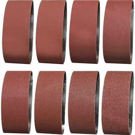Schleifband 100 x 610 mm – 2 x Körnung 40/60/80/120/150/180/240/320