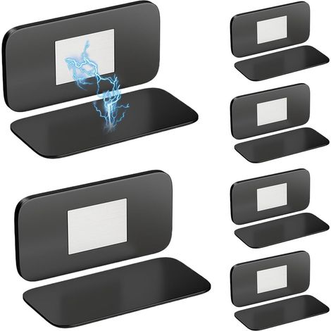 Verrous Magnétiques pour Tiroirs 6 pièces fermeture de porte auto-adhésive  Serrure Magnétique Sécurité Enfant Armoire pour placard, armoire, dortoir, bureau, cuisine, chambre, salon, appartement (1/5)