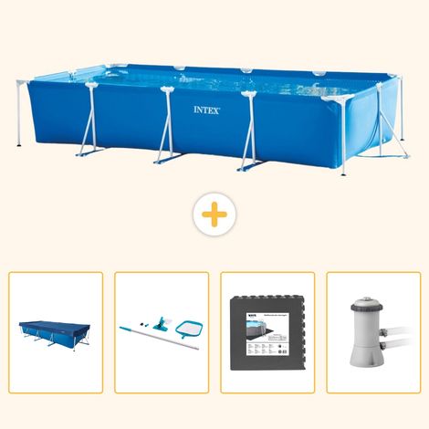 Intex Piscine Tubulaire Rectangulaire - 450x220x84 cm - 5-pièces S163 (1/5)