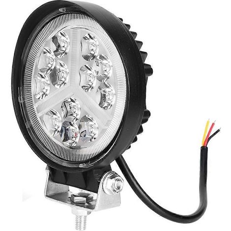 Phare LED étanche de 4,5 pouces, phare rond modifié pour quad, SSV, camion et moto tout-terrain