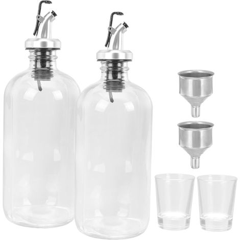 de bain de bouche en verre et acier inoxydable de 500 ml (1/5)
