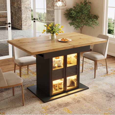 Tavolo pranzo allungabile con contenitore nero OKMYHOME (1/5)