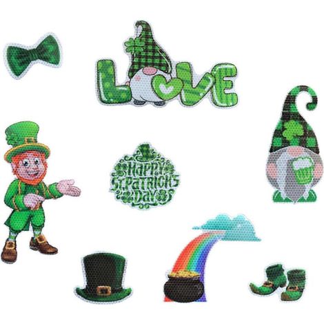 Nain sans visage pour la Saint-Patrick, aimants réfléchissants décoratifs pour réfrigérateur et poupée (1/5)