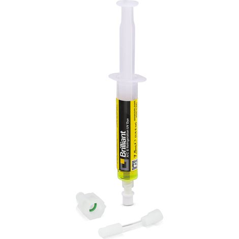 Errecom Brilliant - 7,5 ml, Tracciante Fluorescente UV per individuare Perdite di Gas Refrigerante negli Impianti di Climatizzazione e Refrigerazione, include adattatore 5/16 SAE