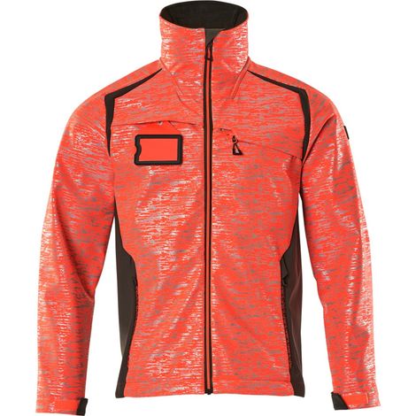 Mascot Softshelljacke mit Reflexeffekte 19202 Gr. 4XL hi-vis rot/dunkelanthrazit (1/5)