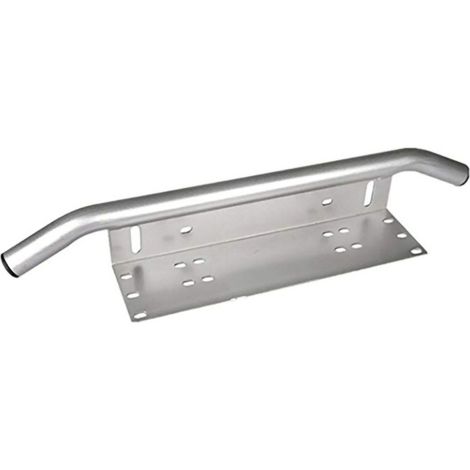 Support de Plaque d'Immatriculation avec Barre LED et Fixation en Aluminium Universel pour Jeep, Camion, Pickup, SUV - Argent (1/2)