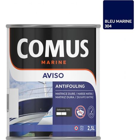 AVISO NB BLEU MARINE 2,5 L - Peinture antifouling à matrice dure pour bateaux rapides - COMUS MARINE