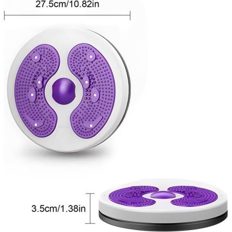 Disque de torsion - - Fitness Twist - Antidérapant - Supporte 100 kg - Léger 0,5 kg (1/4)