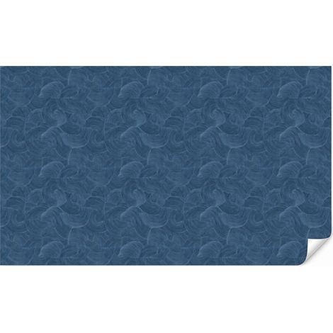 Carta da Parati Onde - Struttura - Motivo - Blu 500x300 cm (1/5)