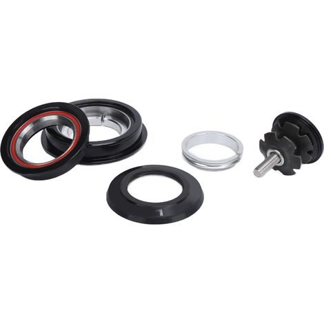 Jeu de direction VTT double roulement universel 28.6x44‑55mm, compatible fourche droite conique vélo route et VTT, type 30/39.8mm.