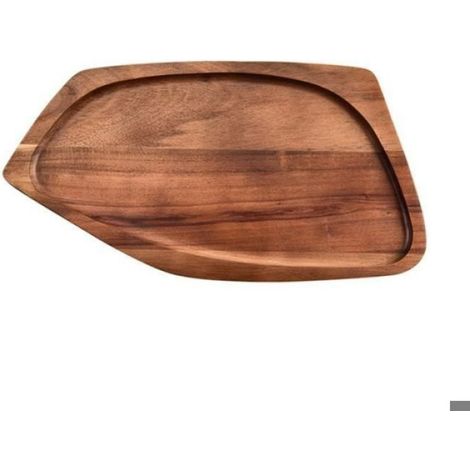 Plateau Bois - Diamètre 28 Cm - Pour Apéritif Fruits Pain Fromage - Ensemble De 3 Pièces (1/4)