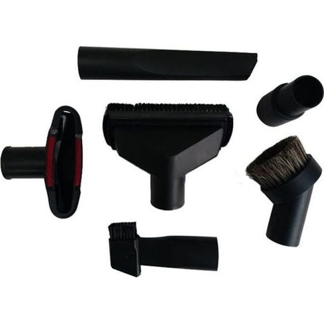 Accessoires pour aspirateur universel Trousse de nettoyage Outil de crevasse de buse de brosse pour le tuyau de 32mm et de 35mm 6pcs (1/4)