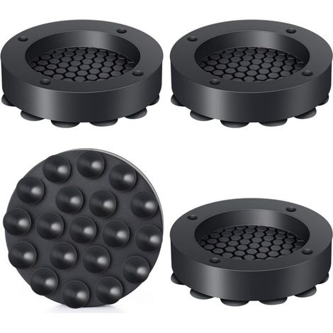 4 Pièces Tapis Anti Vibration Machine à Laver, Patin Machine à Laver Anti Vibration, Amortisseur pour Réduire Le Bruit et Les Vibrations, Pied Machine a Laver pour Séchoirs et Meubles