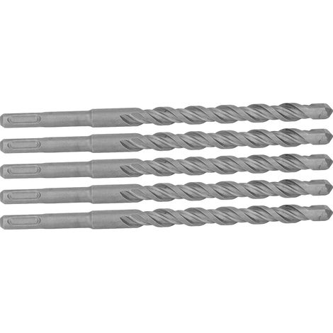 Foret SDS 210mm 14mm 2 Goujons Carbure Pour Béton Brique Lot de 5 (1/5)