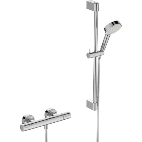 Ideal Standard Ceratherm T25 N Duscharmatur Paket, Handbrause rund, wassersparend (1/5)