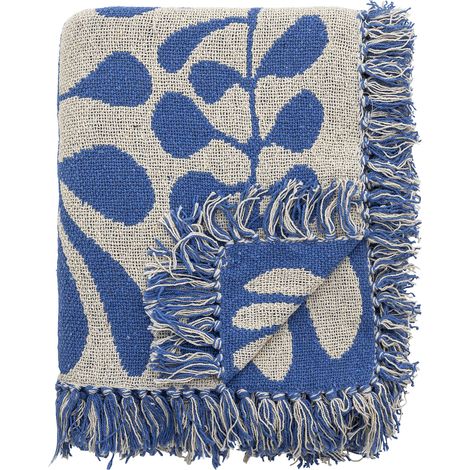 Bloomingville - Nevine Throw - Blue