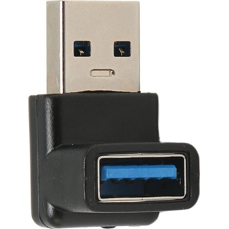 Adaptateur USB 3.1 Mâle à Femelle 90 Degrés, Compact et Portable, Transmission Haute Vitesse 10Gbps pour Chargement (1/5)