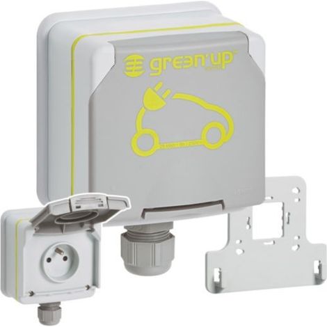 Legrand – Prise saillie Green'up Access 16A 230V – IP66 étanche – Compatible modes 1-2 – Installation sécurisée pour véhicules électriques
