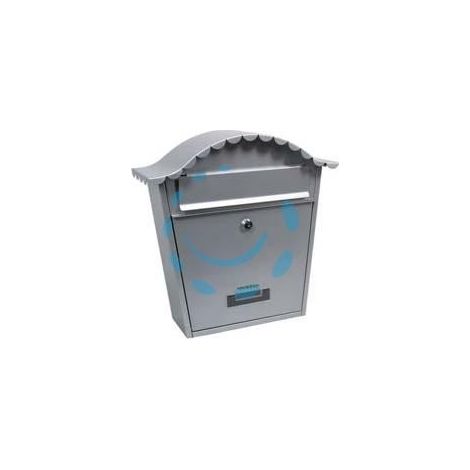 CASSETTA POSTALE PORTARIVISTE SAGOMATA PER ESTERNI GRIGIA - cm.36X13x36h. - colore grigio
