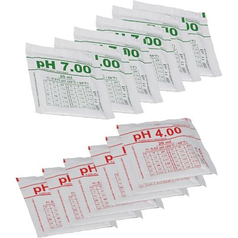 Pack de 12 solutions tampon (6x ph4 et 6x ph7) - Hanna Instruments - R0824400 (1/5)
