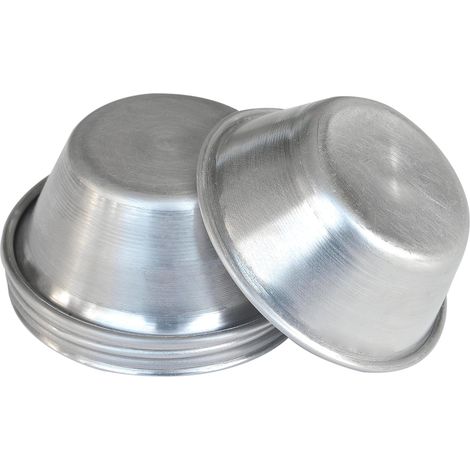 Lot de 6 moules, aluminium non revêtu, diamètre 5,9 cm, hauteur 2,3 cm, pour pâtisserie et cuisine (1/5)