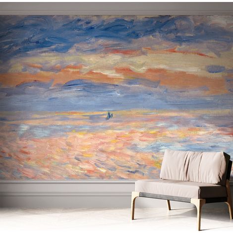 Papier peint autocollant avec imprimé pour décoration intérieure pour rénovation a motif Paysage marin 312x219 cm (1/5)