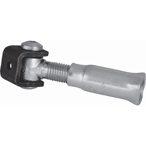 Deco Fer Forge – Gond charnière à sceller pour portail à battant – Longueur réglable 75-97mm – Acier zingué – Fixation par soudure ou vis Ø10mm