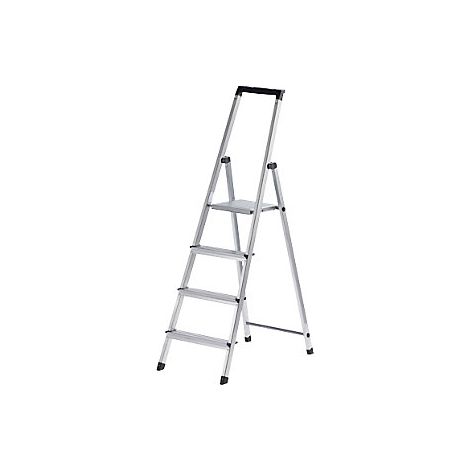 Escalera tipo tijera de peldaños planos  con plataforma de (1/5)