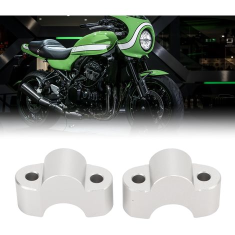 Lenkerverlängerung für Kawasaki Z900RS 2017-2019 Motorrad (gleiches Modell wie das mit dem silbernen Lieferantenetikett), Farbe: Titan. (1/5)