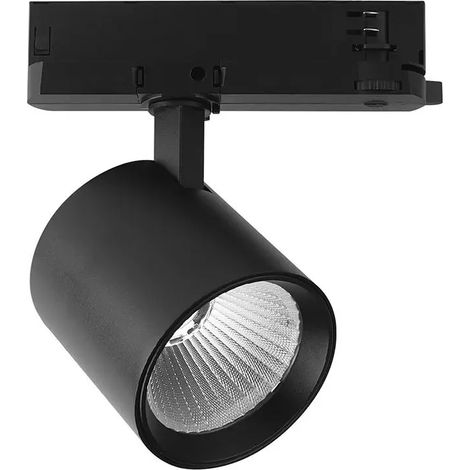 V-TAC Faretto LED COB Chip CREE per Binario Trifase 30W 36° Nero 3000K