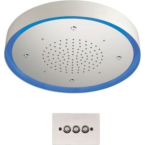 Soffione a soffitto 2 getti con led e diametro di 57 cm (1/5)