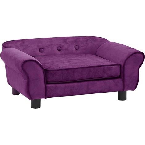 Divano per Cani Borgogna 72x45x30 cm in Peluche vidaXL (1/5)